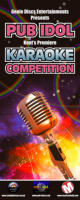 Pub Idol 2m Tall Promotional Banner (Designed to compliment existing 2012 event flyer.)