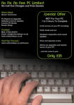 No Fix No Fee PC Advertising Flyer