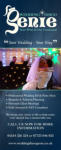 Wedding Disco Genie 2m Tall Promotional Banner